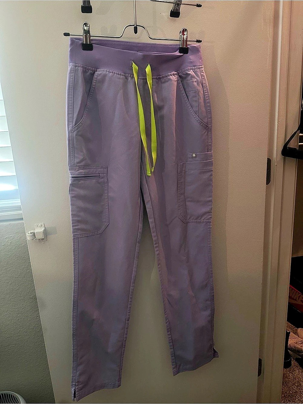 FIGS technical Collection Cargo Pants Purple XXS Like New